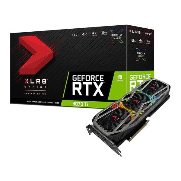 PNY RTX 3070 Ti 8Go XLR8 Gaming Triple Fan Revel Epic-X RGB Noir