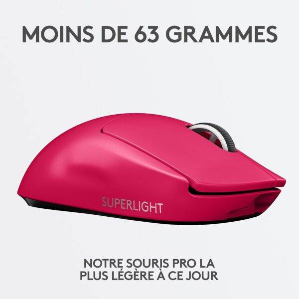 Logitech G Wireless Gaming Pro X Superlight (Magenta) – Image 5