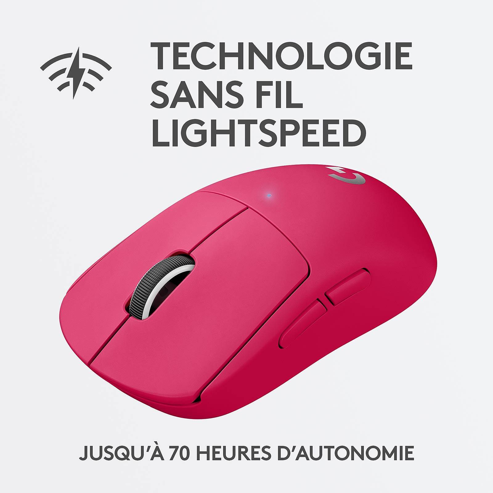 Souris de jeux sans fil Logitech PRO X SUPERLIGHT - Blanc