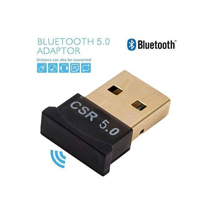 Clé USB Bluetooth V5.0 Mini adaptateur Dongle Sans Fil pour PC Windows 10  et 8