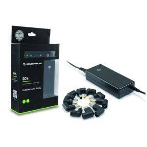 EOS CNB90 UNIVERSAL LAPTOP CHARGER 90W INCL. 10 CHARGING TIPS