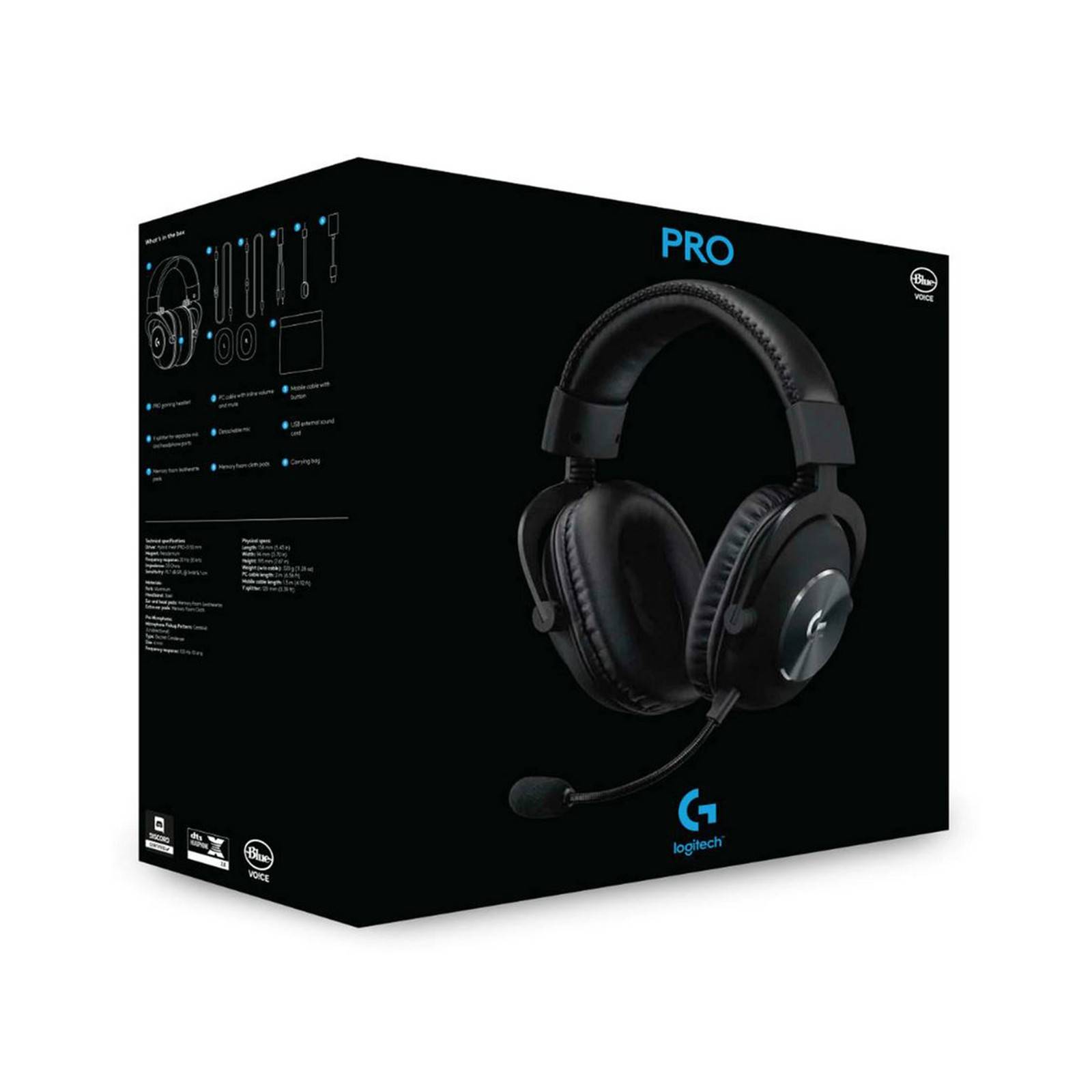 Logitech G Pro Gaming Headset Noir – Materiel Maroc (Pc) PC Gamer Maroc | Workstation | Tour PC | MATERIELMAROC.COM