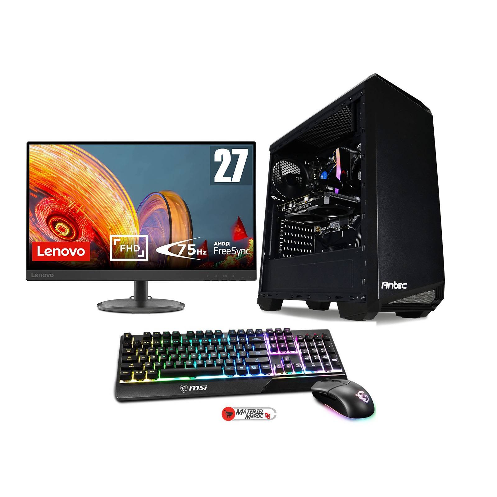 Setup gamer I5 11TH / GTX 1660 SUPER – Lenovo C27-30 27″ 1080P