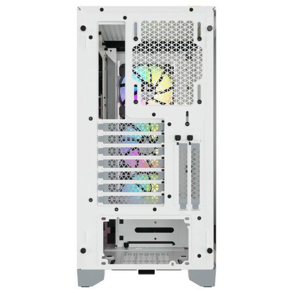 Corsair iCUE 4000X RGB Tempered Glass (Blanc) – Image 2