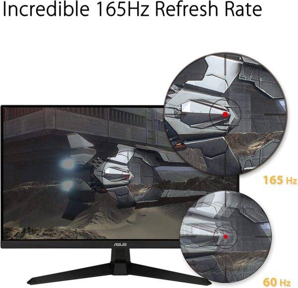 ASUS TUF Gaming VG277Q1A - eSport 27" FHD - Dalle VA -incurvée 165Hz - 1ms - 1920x1080 - 350cd/m² - Display Port & 2x HDMI - Haut-parleurs - AMD FreeSync Premium - Extreme Low Motion Blur – Image 4
