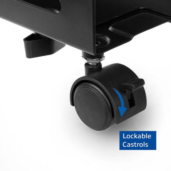 Ewent Universall mobile cpu stand Support PC / CPU réglable sur roulettes – Image 6