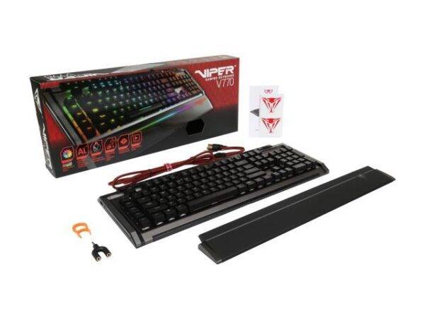Patriot Viper V770 Gaming RGB Mechanical Keyboard with Dedicated Media and Macro Keys – Image 3
