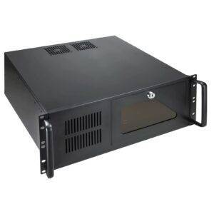 Tooq RACK-406N-USB3 - Boîtier d'ordinateur (pour Rack 19" 4U, Agrafe de Format ATX avec clé, 2 x USB 3.0)