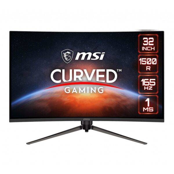 MSI 31.5" LED - Optix AG321CR  NCURVÉE - 165 HZ - RGB - FREESYNC PREMIUM - HDMI/DISPLAYPORT - HAUTEUR RÉGLABLE - NOIR