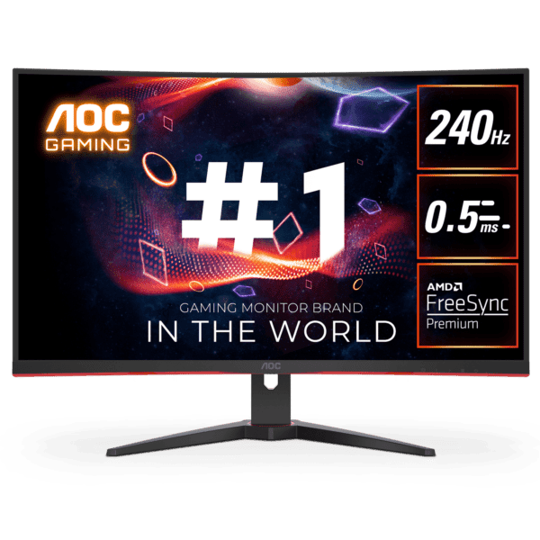 AOC 31.5" LED - 31.5" C32G2ZE 240Hz Curved Gaming Monitor