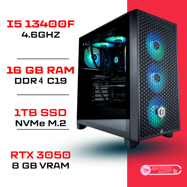 PC GAMER INTEL-MA |I5 13400F |16GB 3200 |SSD 1TB | RTX 3050 | WIN 11