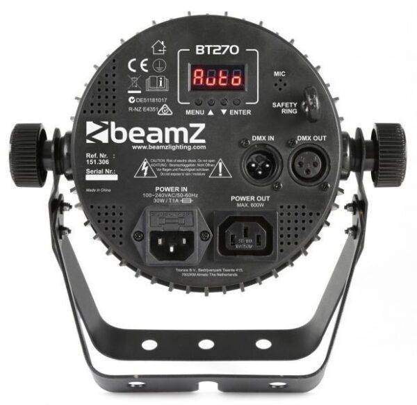 BeamZ BT270 - Projecteur FlatPAR, 7x LED RGBW, 6W par LED avec Télécommande – Image 2