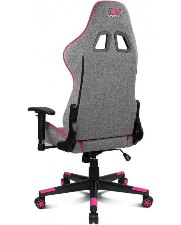 Chaise Gaming Drift DR90 PRO Gris / rose – Image 2