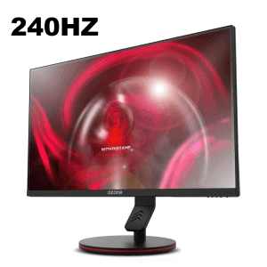 Ozone Gaming Gear Moniteur Full HD 1920 x 1080, 24 ", Base Solide, 1ms, 240 Hz, Freesync, HDR, HDMI, Noir