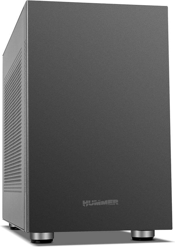 NOX XTREME PRODUCTS HUMMER VAULT- Micro tour ATX, capacité jusqu'à 7 ventilateurs, installation GPU, 2xUSB 3.0, filtre anti-poussière magnétique, couleur noire – Image 3