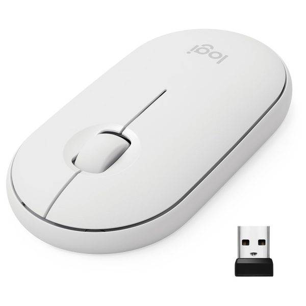 Logitech Pebble M350 (Blanc) SOURIS SANS FIL - AMBIDEXTRE - CAPTEUR OPTIQUE 1000 DPI - 3 BOUTONS