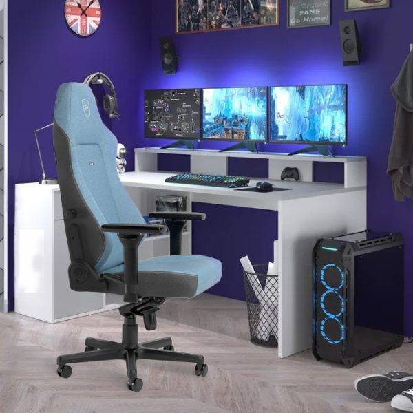 Noblechairs HERO Two Tone (Bleu) NBL-HRO-TT-BF1 100% – made in Germany – Image 4