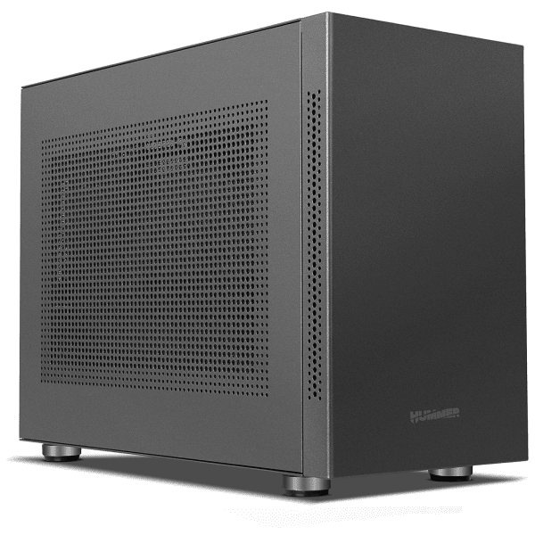 NOX XTREME PRODUCTS HUMMER VAULT- Micro tour ATX, capacité jusqu'à 7 ventilateurs, installation GPU, 2xUSB 3.0, filtre anti-poussière magnétique, couleur noire