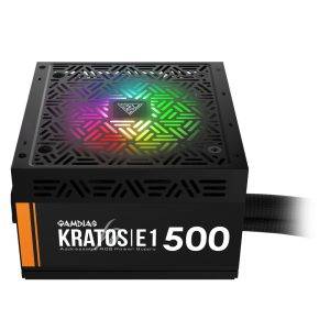 Alimentation ATX Gamdias Kratos E1-500 RGB - 500W