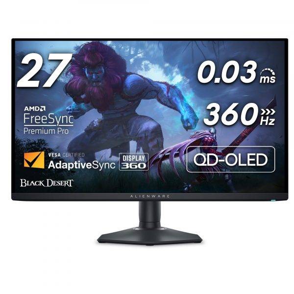 Écran de gaming QD-OLED 360 Hz Alienware 27 - AW2725DF