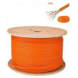 Bobine 305M Câble Réseau Ethernet High Quality CAT6 RJ45 LAN UTP 8 fils - Orange