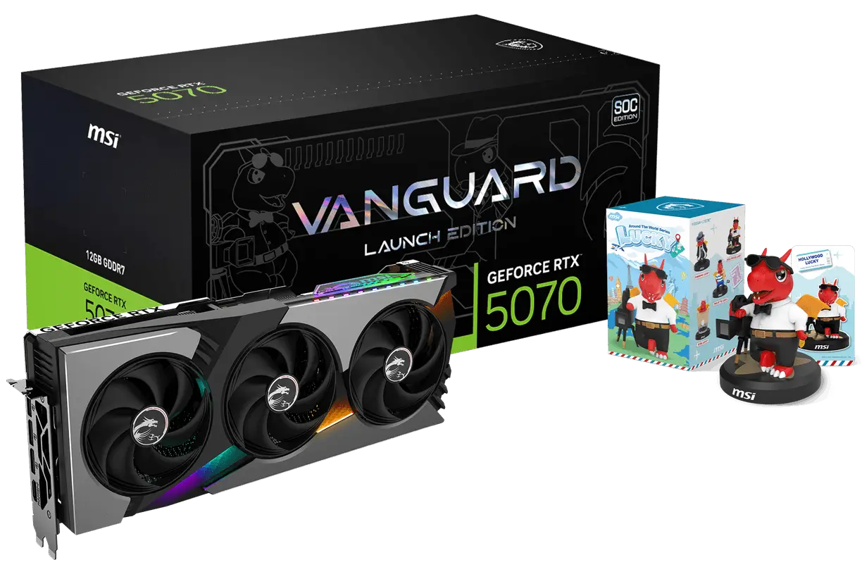 MSI GeForce RTX™ 5070 12G VANGUARD SOC LAUNCH EDITION