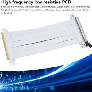 ciciglow Câble Riser PCIE 5.0 X16, Câble D'extension GPU Flexible Haute Vitesse 128Gbps PCI Express Gen5.0 X16 Câble de Carte Riser GPU (30cm)