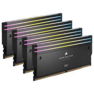 Corsair Dominator Titanium DDR5 RGB 96 Go (4 x 24 Go) 6400 MHz CL32 - Noir