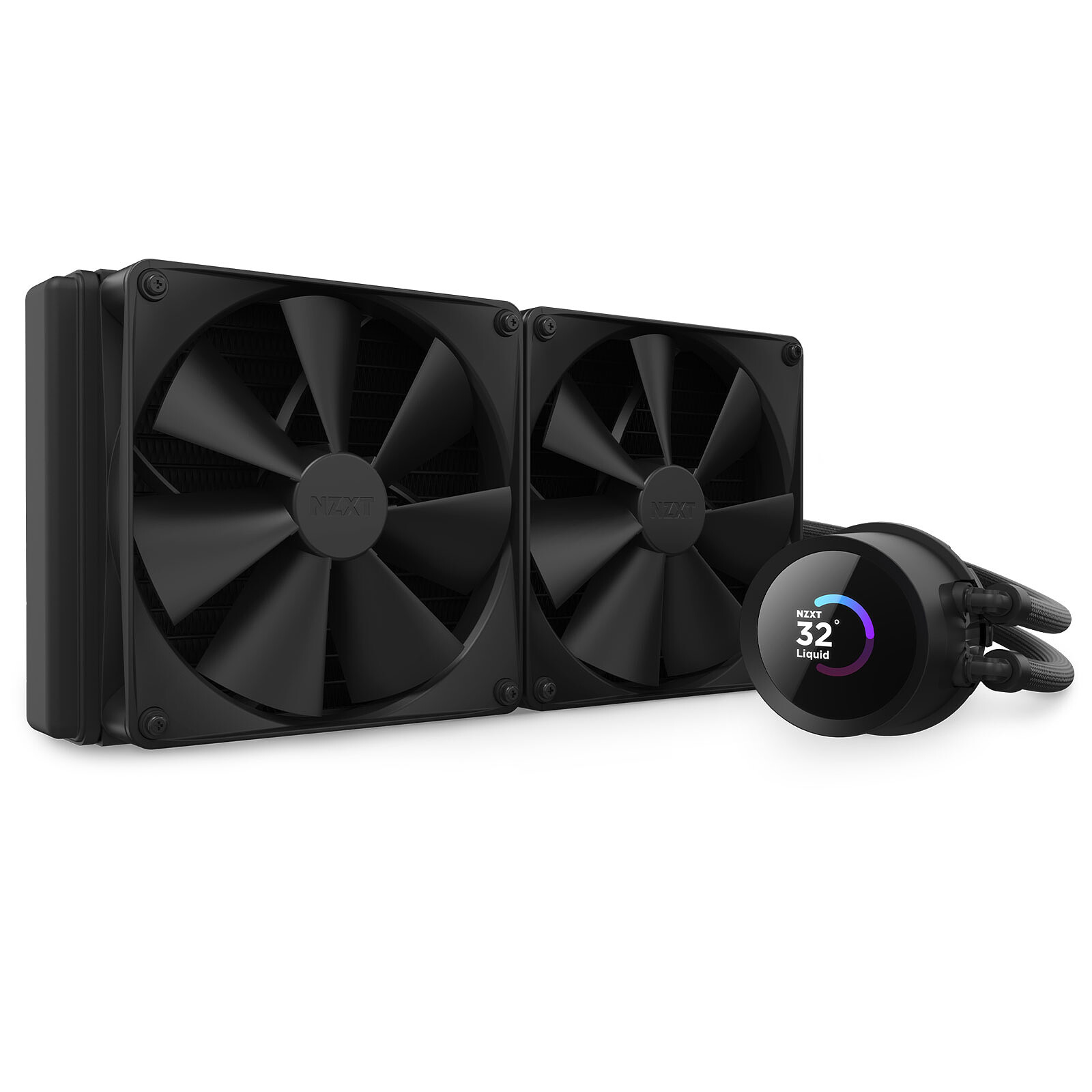 NZXT-280-BLACK-MAROC NZXT Kraken 280 LCD DISPLAY – Image 1